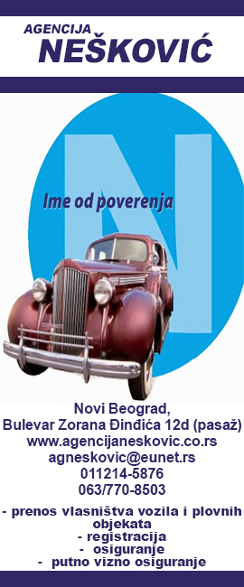Auto registracija NEŠKOVIĆ Beograd reklame
