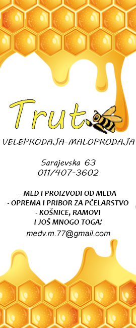 Trut Pčelarstvo Beograd reklame